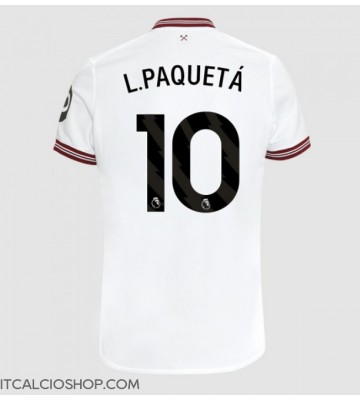 West Ham United Lucas Paqueta #10 Seconda Maglia 2023-24 Manica Corta